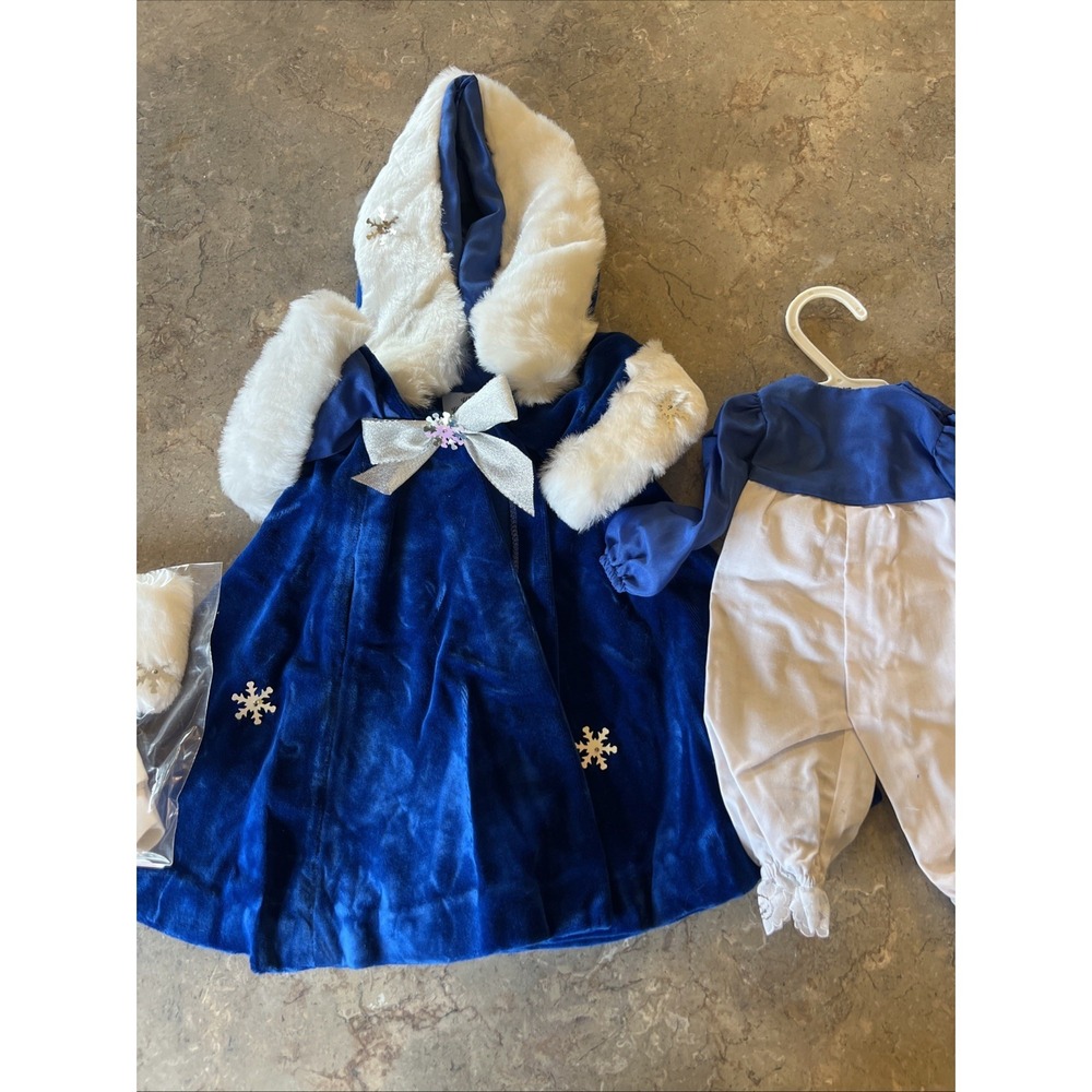 18" Doll Winter Wonderland Outfit Shoes Accessories Velvet cape